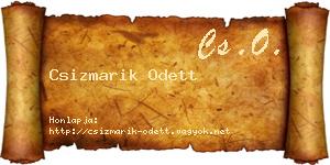 Csizmarik Odett névjegykártya